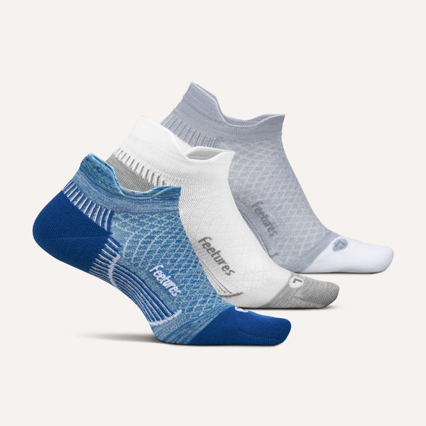 Plantar Fasciitis Relief Sock Light Cushion Tab 3 Pack - Sapphire Gray Mix