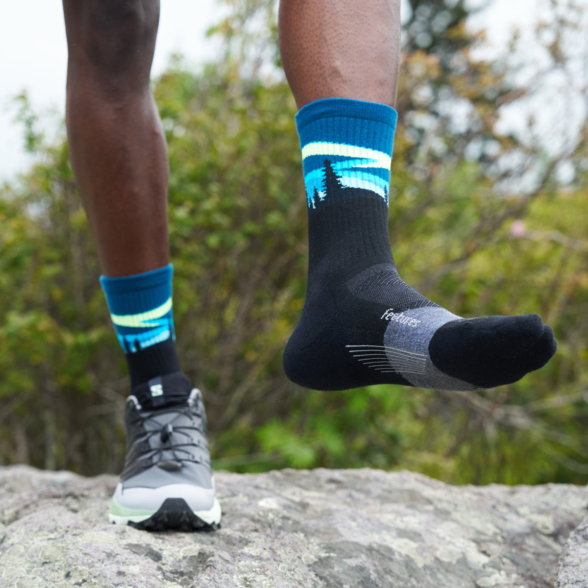 Trail Max Cushion Mini Crew - Blue Aurora