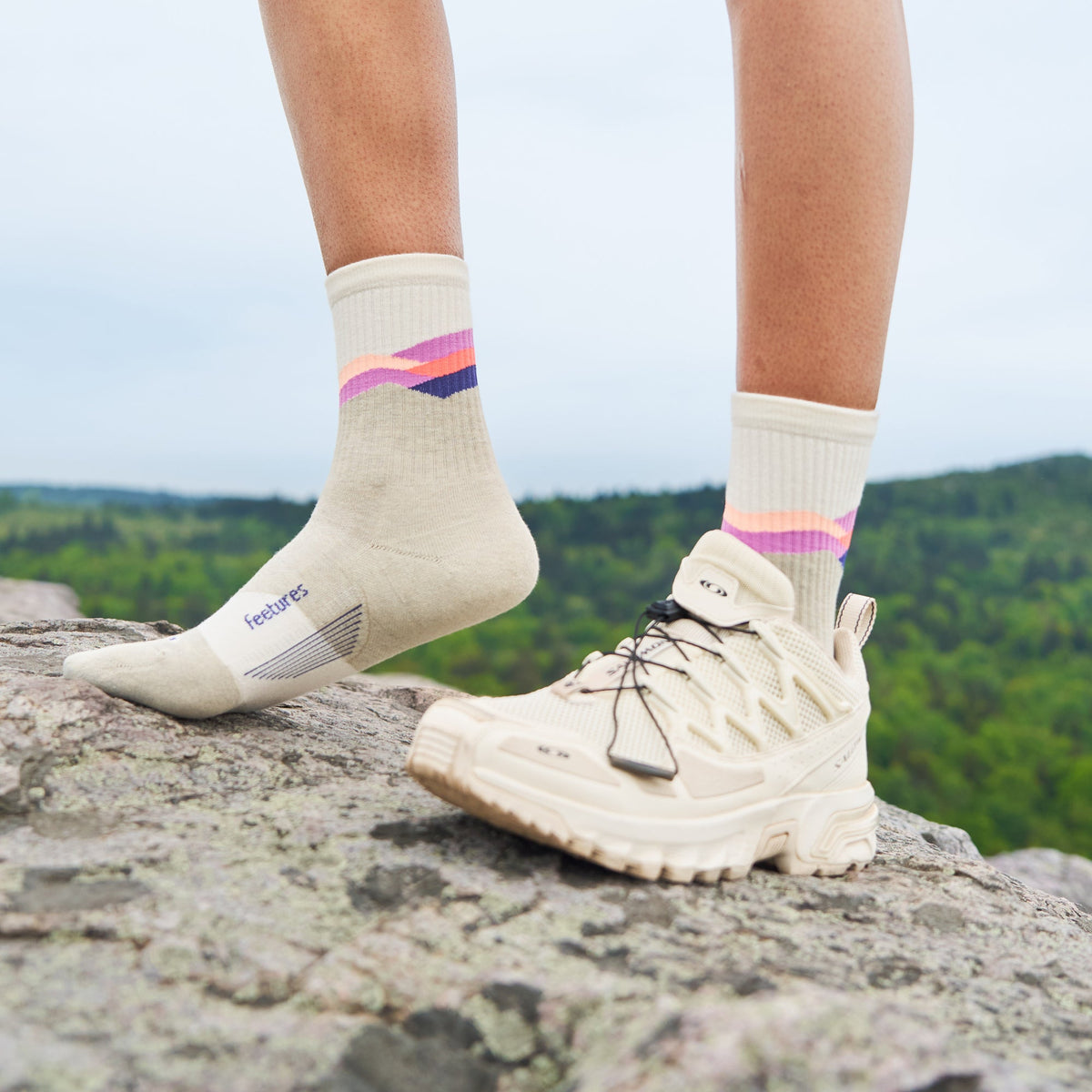 Trail Max Cushion Mini Crew - Mountain High Cream