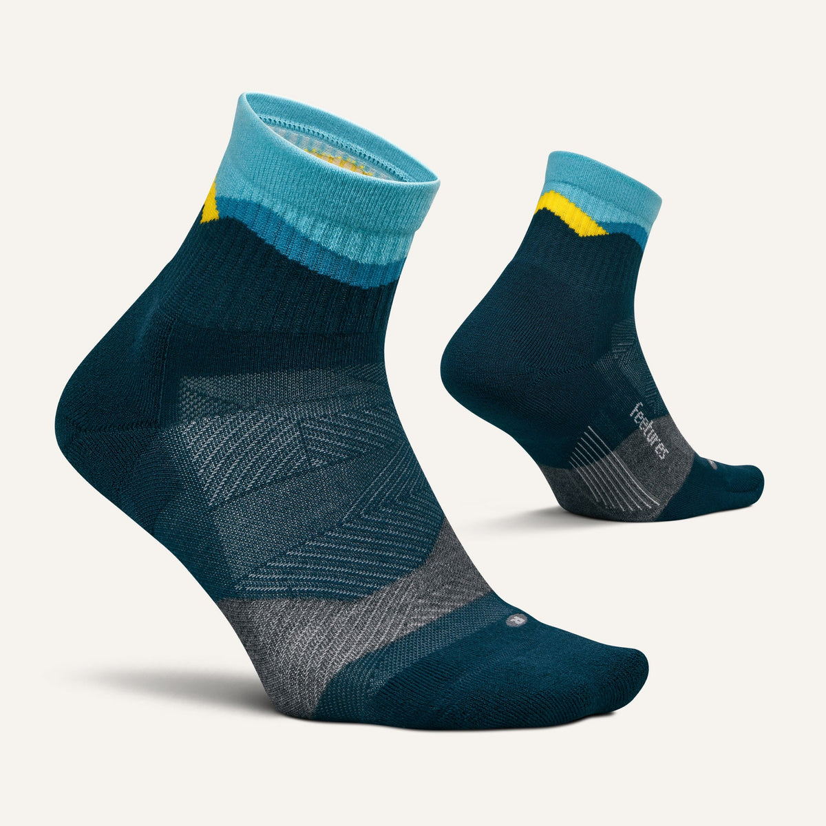 Trail Max Cushion Quarter - Mountain High Blue