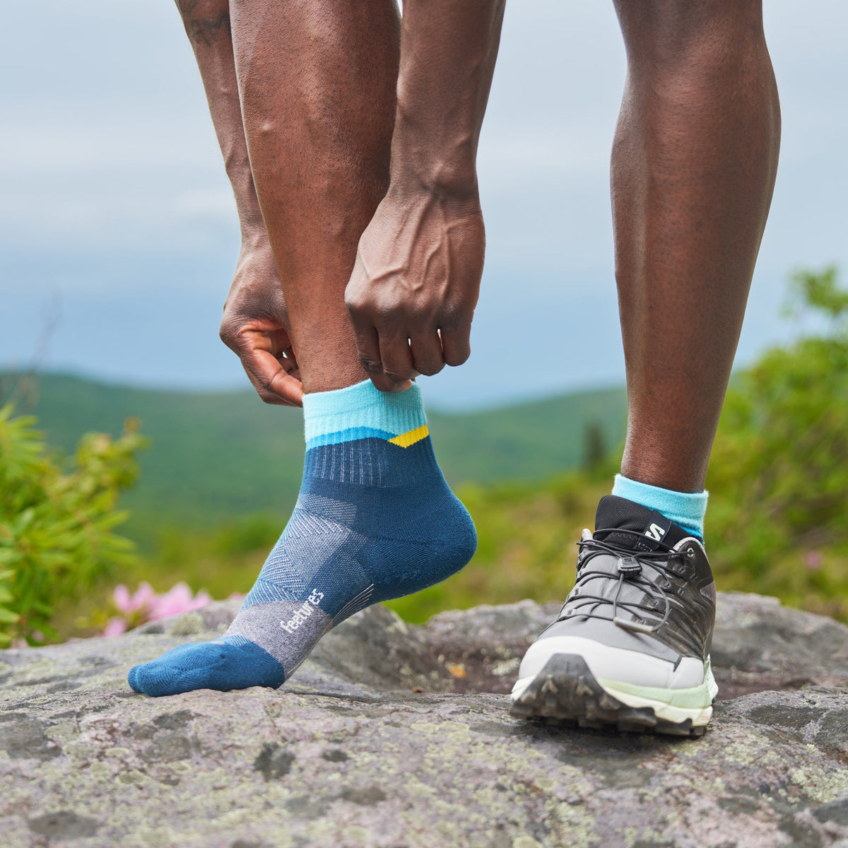 Trail Max Cushion Quarter - Mountain High Blue