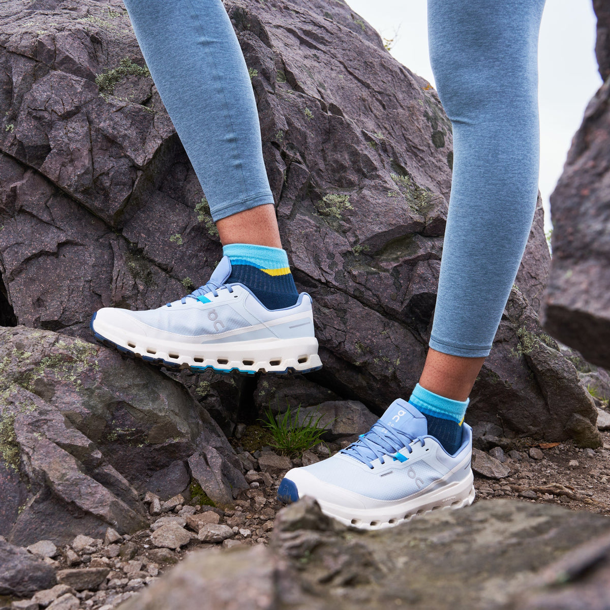 Trail Max Cushion Quarter - Mountain High Blue