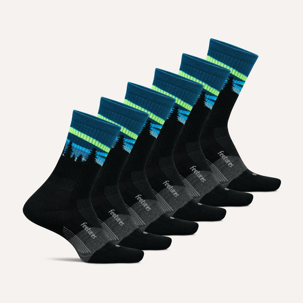 Trail Max Cushion Mini Crew 6 Pack - Final Run - Blue Aurora Mix