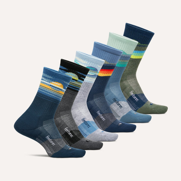 Trail Max Cushion Mini Crew 6 Pack - Cloud Tectonic Mix