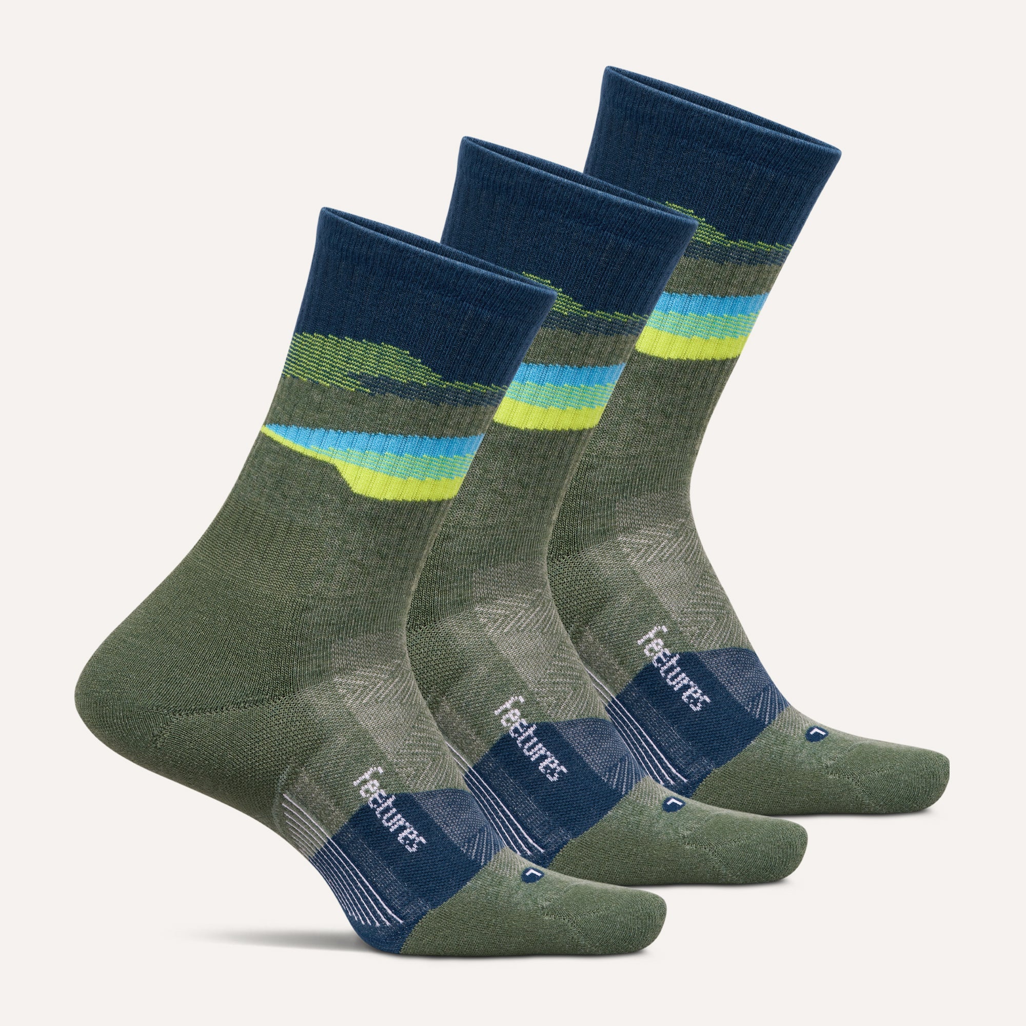 Trail Max Cushion Mini Crew 3 Pack | Feetures