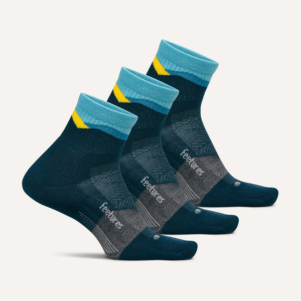 Trail Max Cushion Quarter 3 Pack - Mountain High Blue Mix