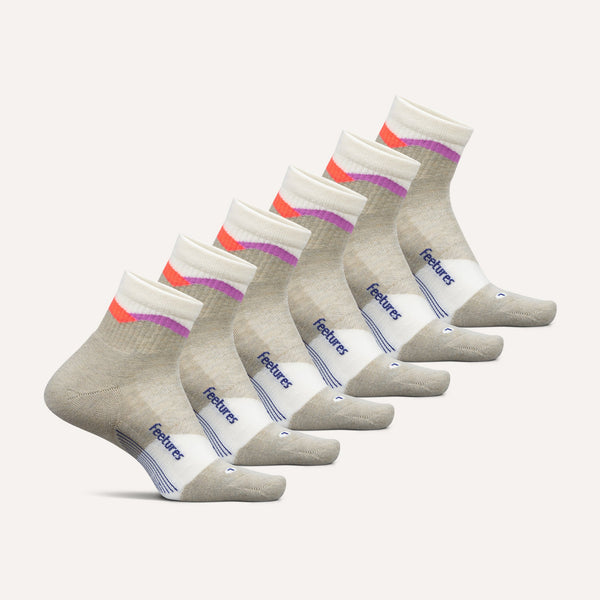 Trail Max Cushion Quarter 6 Pack - Mountain High Cream Mix