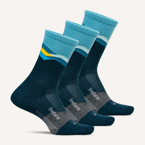 Trail Max Cushion Mini Crew 3 Pack - Mountain High Blue Mix