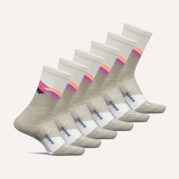 Trail Max Cushion Mini Crew 6 Pack - Final Run - Mountain High Cream Mix