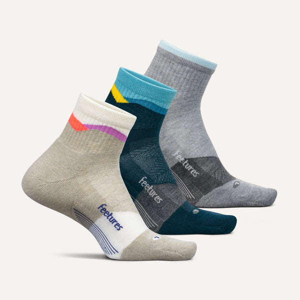 Trail Max Cushion Quarter 3 Pack - Mountain High Mix
