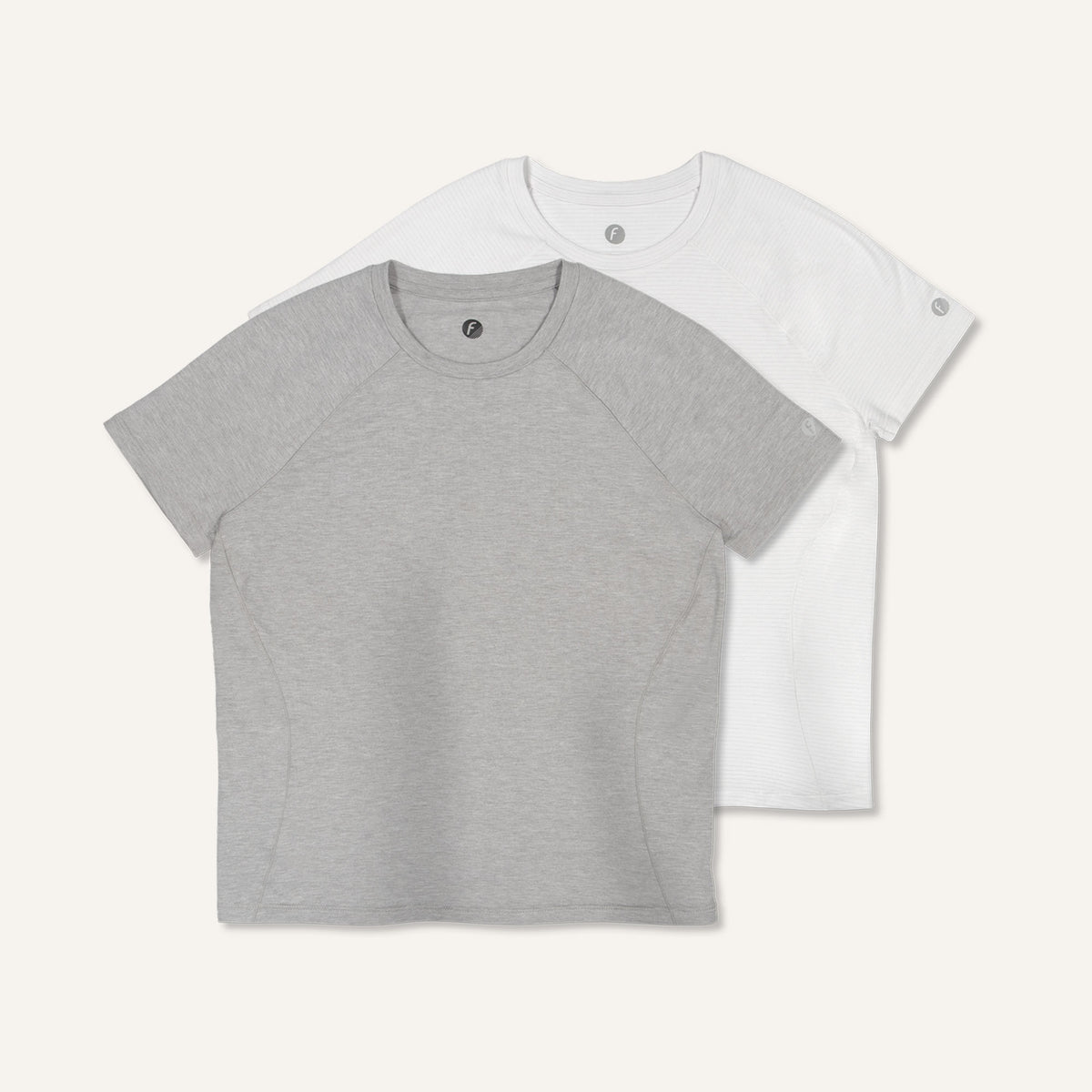 Women's Stride Flex Performance Tee 2 Pack - Gray White Mix