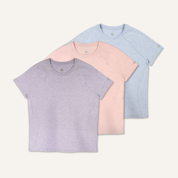 Women's Stride Flex Performance Tee 3 Pack - Thistle Blizzard Mix