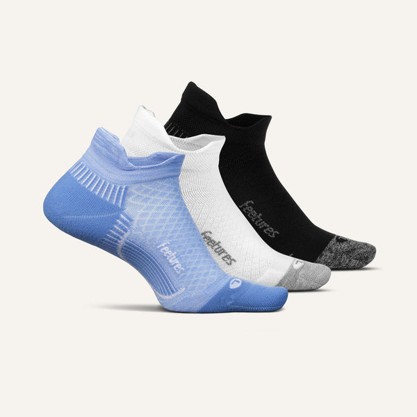 Plantar Fasciitis Relief Sock Light Cushion Tab 3 Pack - Blue Basic Mix