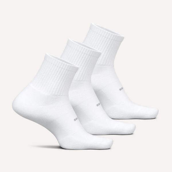 High Performance Max Cushion Quarter Tall 3 Pack - White Mix
