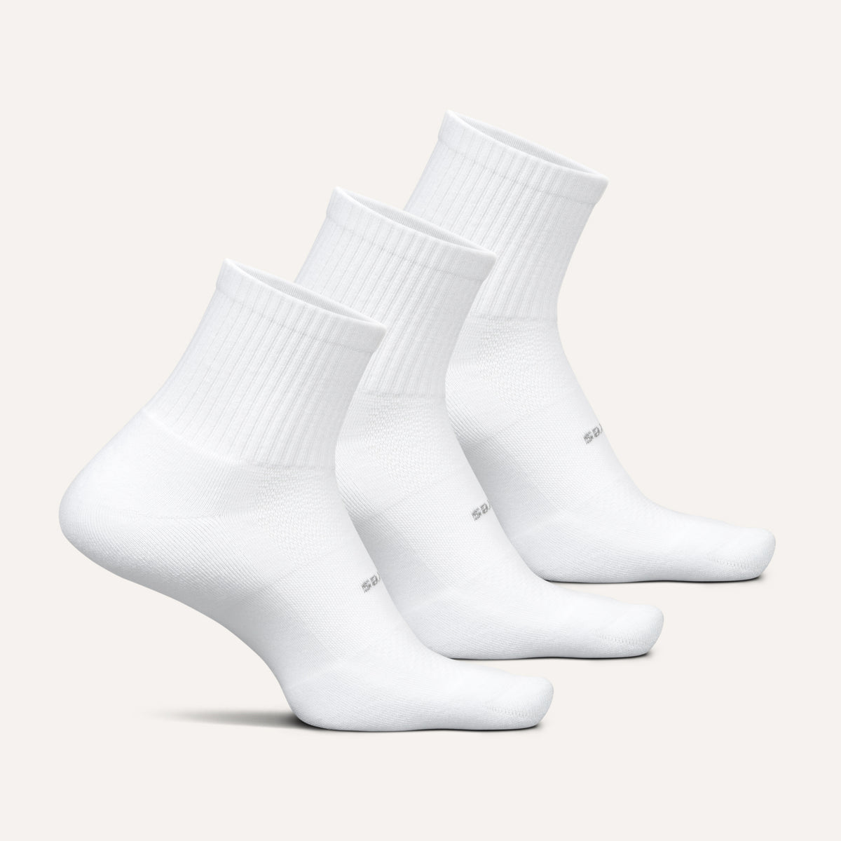 High Performance Max Cushion Quarter Tall 3 Pack - White Mix