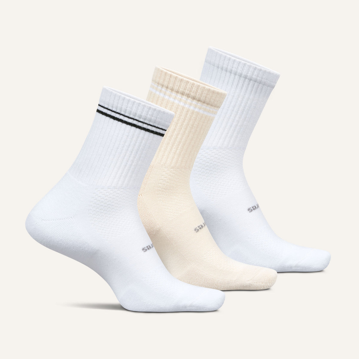 High Performance Max Cushion Quarter Tall 3 Pack - Basic Stripe Mix