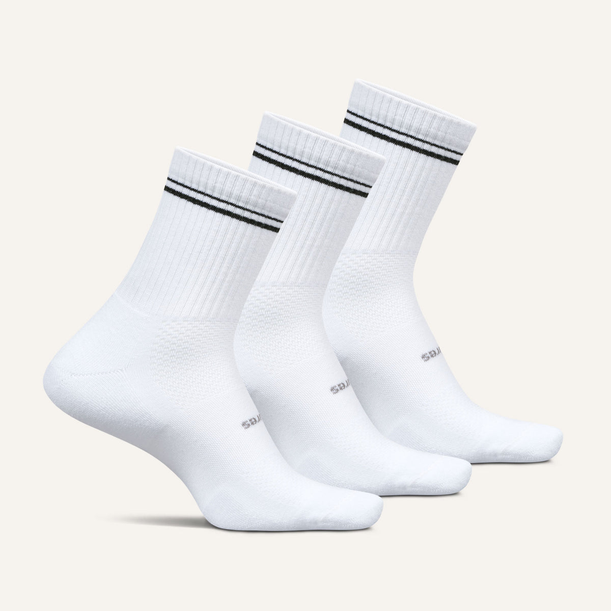 High Performance Max Cushion Quarter Tall 3 Pack - Black Stripe Mix