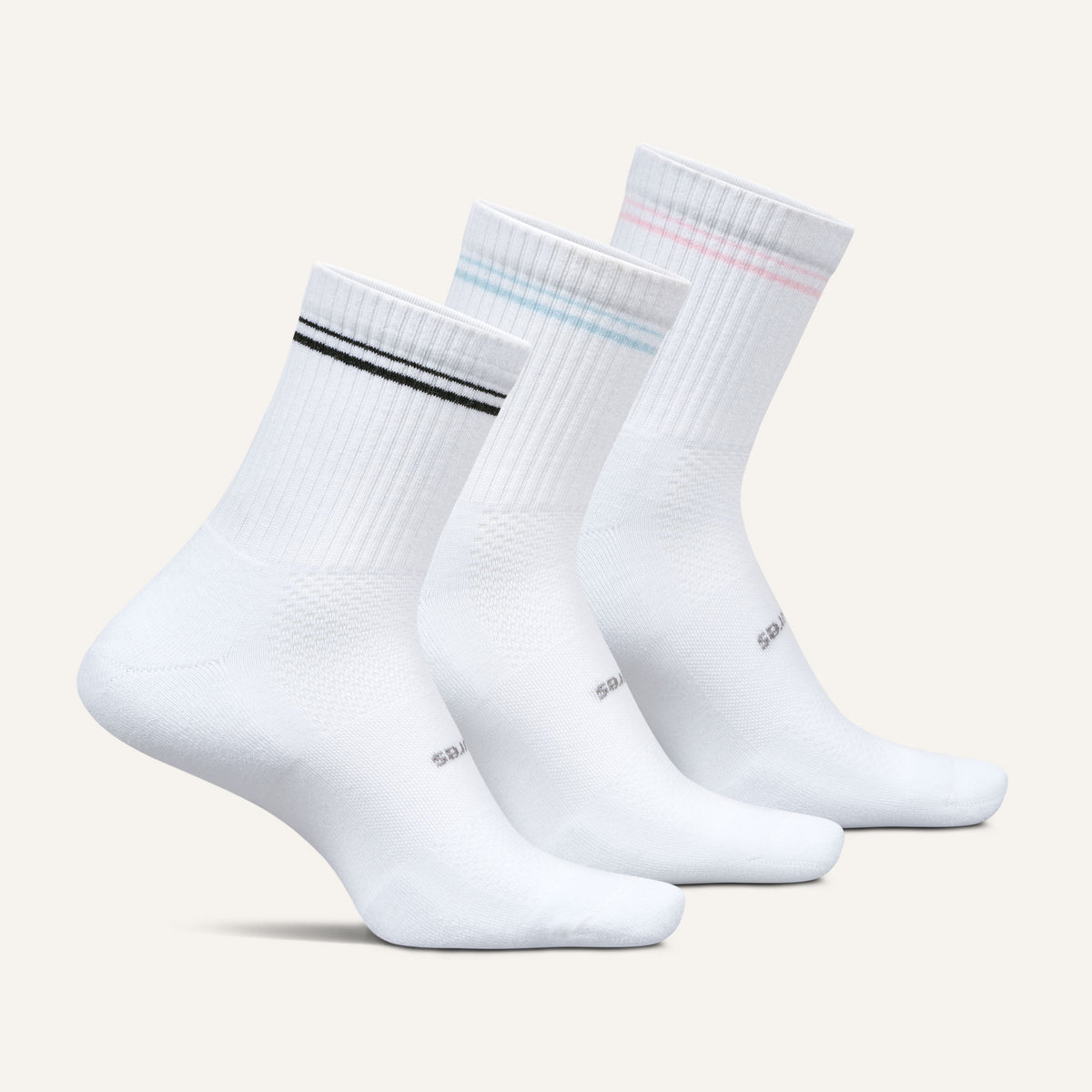 High Performance Max Cushion Quarter Tall 3 Pack - Glacier Petal Mix