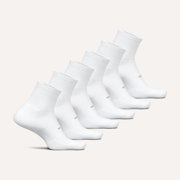 High Performance Max Cushion Quarter Tall 6 Pack - White Mix