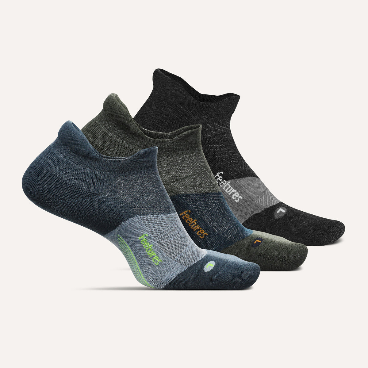 Merino 10 Ultra Light Tab 3 Pack - Stormy Forest Charcoal Mix