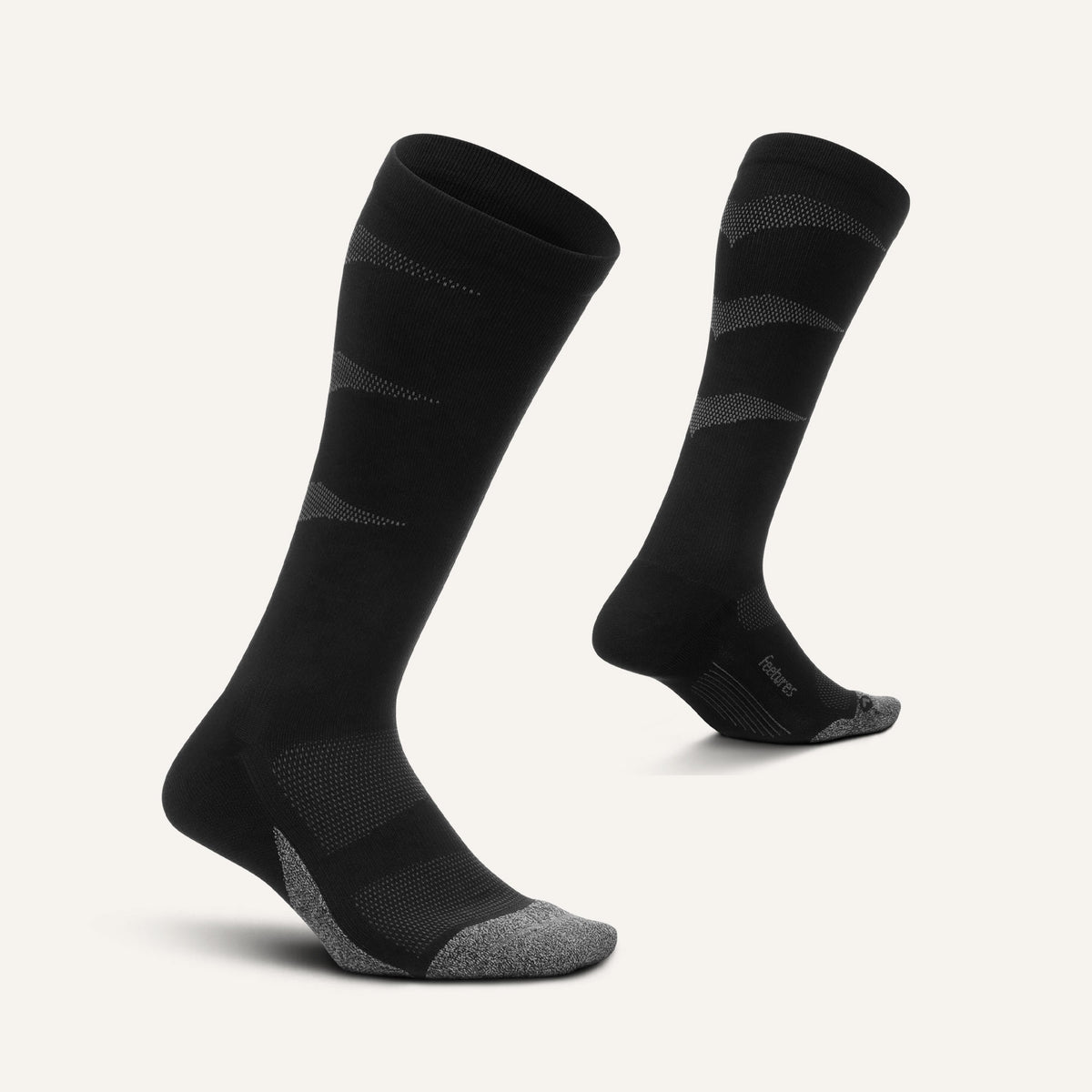 Graduated Compression Light Cushion Knee High - Black