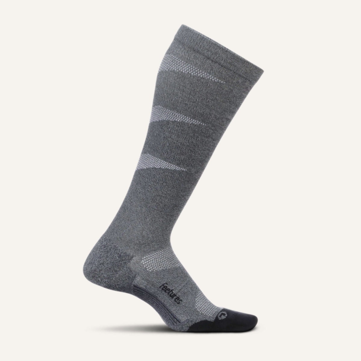 Graduated Compression Light Cushion Knee High - Gray