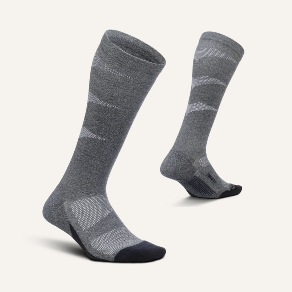 Graduated Compression Light Cushion Knee High - Gray