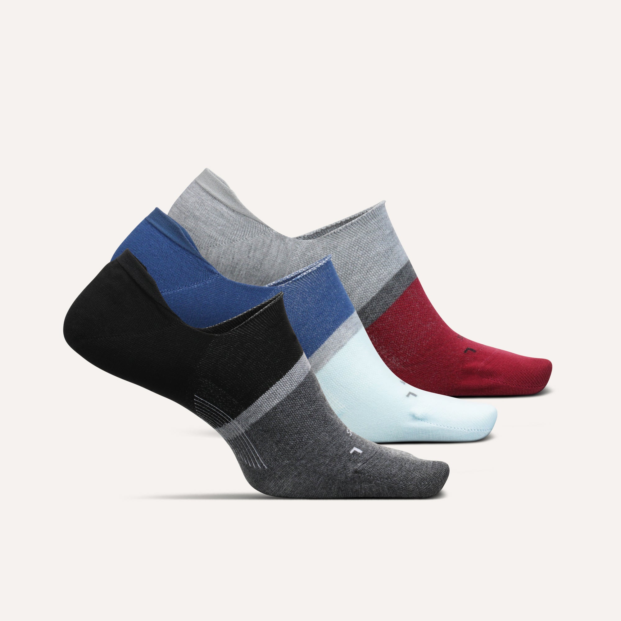 Men's No Show Loafer Socks - 3 Pairs Light Gray / M/L