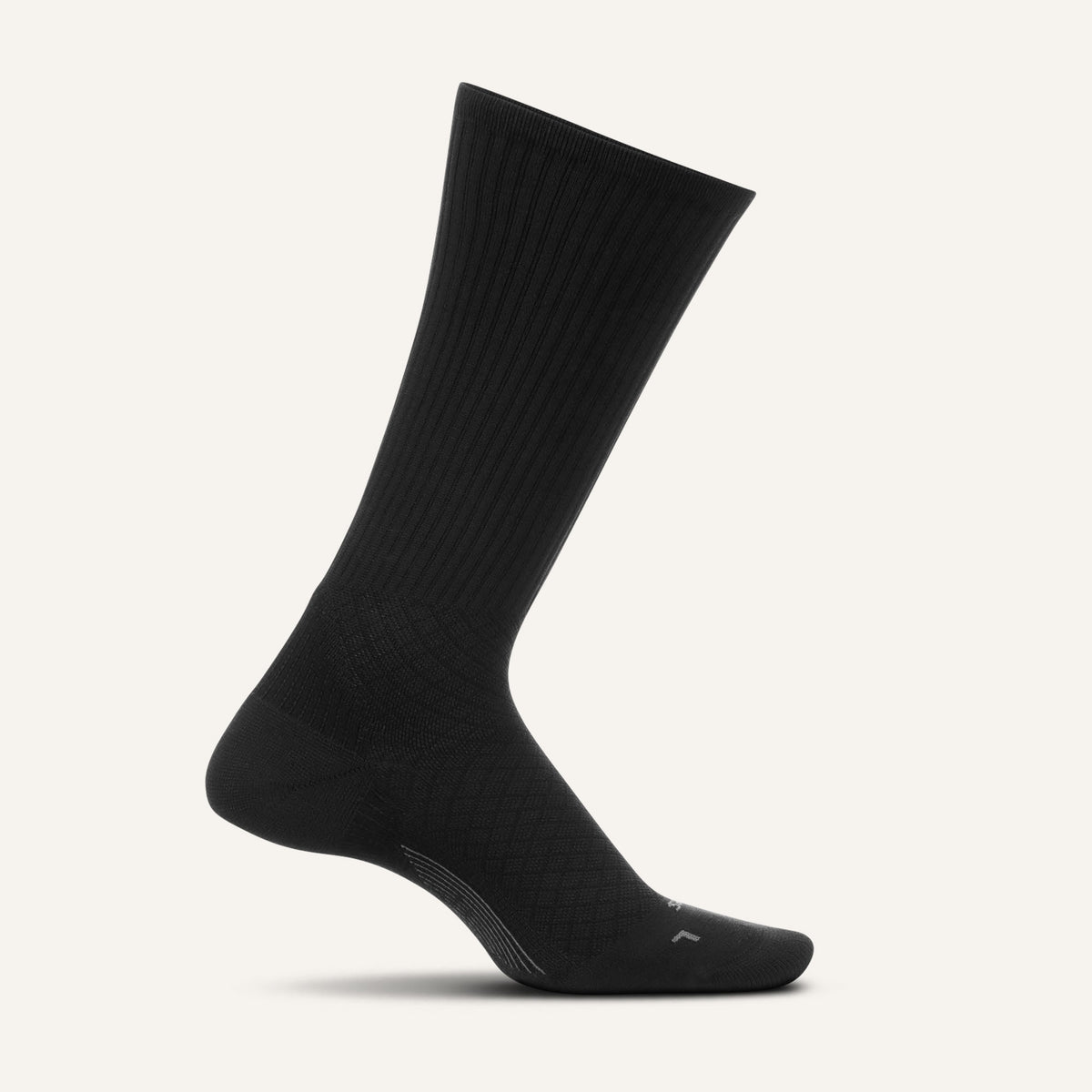 Plantar Fasciitis Relief Sock Ultra Light Crew - Black