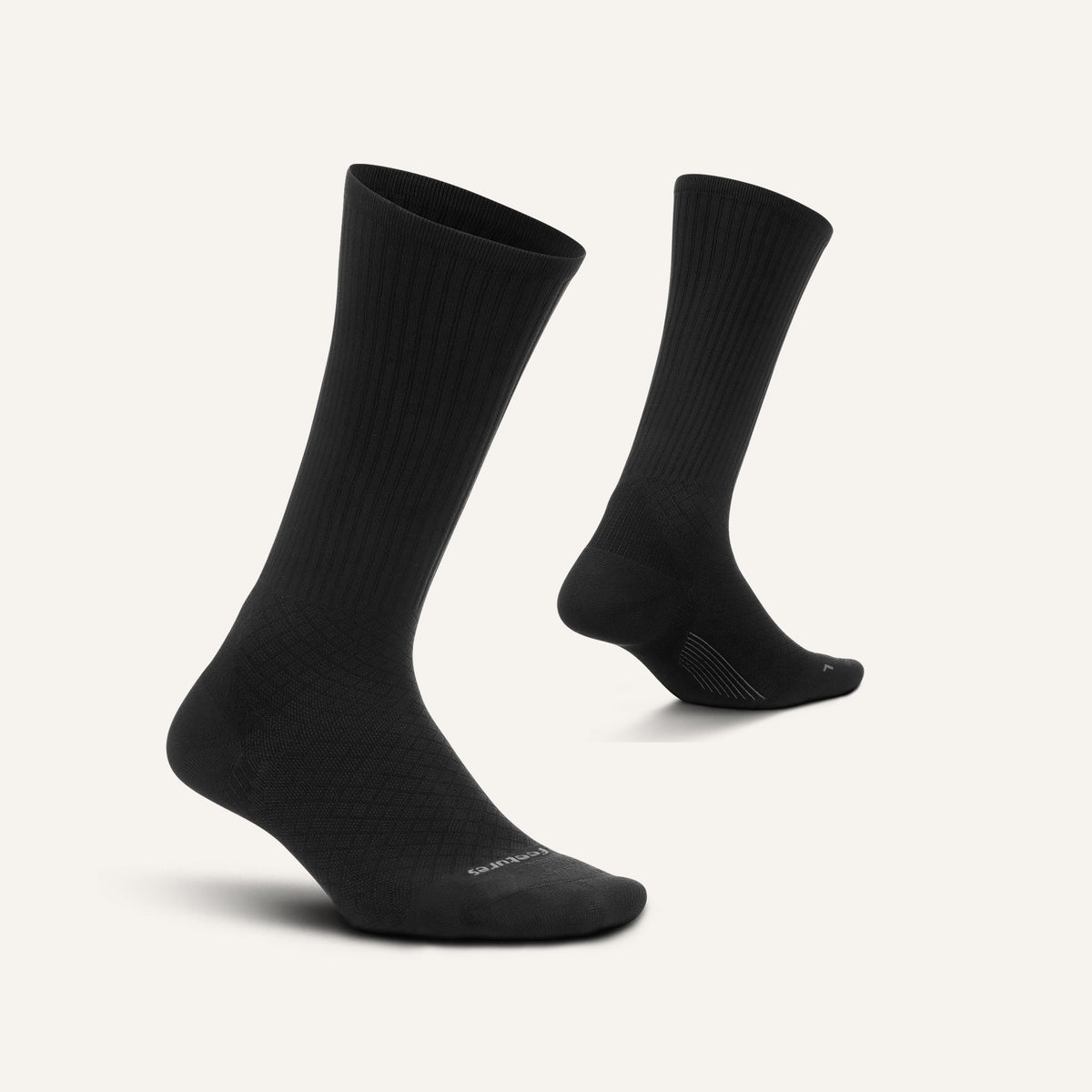 Plantar Fasciitis Relief Sock Ultra Light Crew - Black