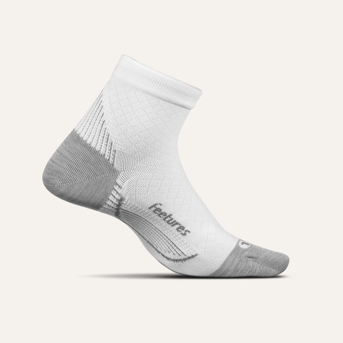 Plantar Fasciitis Relief Sock Ultra Light Quarter - White