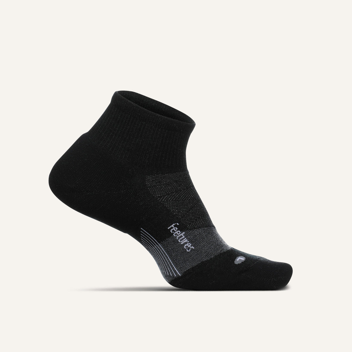 Merino 10 Max Cushion Quarter - Black