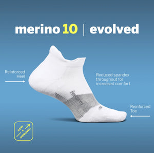Merino 10 Ultra Light No Show Tab 3 Pack - non-variant